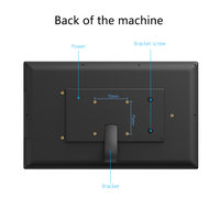 Tablette numérique professionnelle 15,6 pouces Android 10, écran tactile capacitif 10 points, Quad Core A33, 2 Go RAM, 32 Go ROM, noire, avec ports USB et série