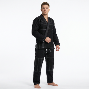 Pantalones de BJJ Unisex de Algodón, Corte Regular, Transpirables, Blancos, Negros, Azules, Pantalones Kimono para Adultos, Ropa Deportiva Rybic - Product Image 6