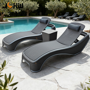 Silla de Playa Moderna de Plástico para Exteriores, <span class=keywords><strong>Tumbona</strong></span> para Jardín, Patio, Hotel, Villa, Piscina, en Oferta - Product Image 1