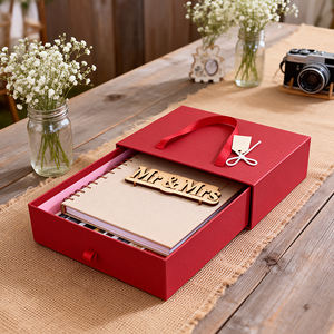 Cajas de Regalo de Papel con Asa, Impresas Personalizadas, con Relieve de Lujo, para Bodas - Product Image 3