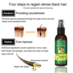 <span class=keywords><strong>Olio</strong></span> riparatore per capelli alle erbe Eelhoe King Of Ginger, miscela di <span class=keywords><strong>olio</strong></span> germinale allo zenzero 7days, soluzione per la crescita dei capelli, spray per la cura dei capelli per donna - Product Image 6
