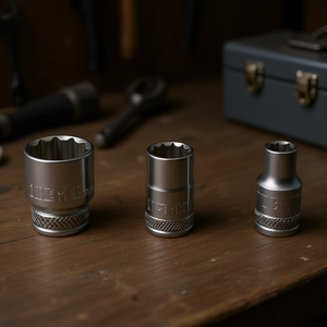 Fervi Polygonal <b>Socket</b> Wrench Normal Series 12mm 10mm <b>8mm</b> Chrome Vanadium Steel - Product Image 3