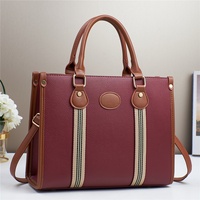 Nouveau Sac à Main Bandoulière Texturé en PU à Fermeture Éclair Style Coréen à Carreaux pour Femme, Collection 2025 – Fabricant Spécial Export