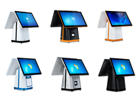 Sistema POS Todo en Uno con Pantalla Táctil Dual, Sistemas POS con Software para Bares y Restaurantes, Conjunto de Sistema POS