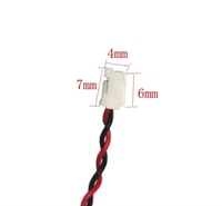 Batterie CMOS BIOS pour ordinateur portable CR2032, batterie de carte mère pour Lenovo pour Dell, pile bouton Li-ion avec câble 2 broches