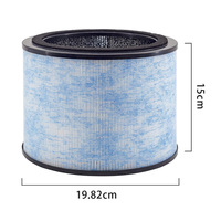 Filter AP200 Kompatibel dengan Pembersih Udara Instant AP200 F200, Filter HEPA Asli Kelas H13, dan Filter Karbon Aktif