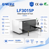 Machine de découpe laser à fibre CNC à plateforme unique avec couvercle fermé et zone de travail de 1500*3000 mm