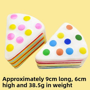 Juguetes de Descompresión de PU de Rebote Lento, Simulación de Comida, Pastel, Juguetes para Niños, Regalos para Fiestas, Venta al por Mayor, Embalaje OPP - Product Image 3