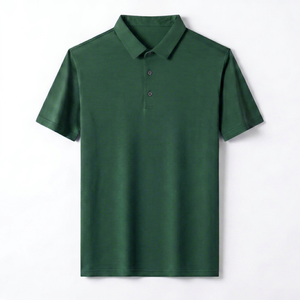 Camiseta Polo Casual Premium para Hombre, Manga Corta, Color Sólido, Corte Regular, Suave y Transpirable, Ropa de Verano - Product Image 1