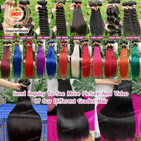 Personalizable 12A Grado Super Doble Dibujado Virgen Cutícula Alineada Vietnamita Cabello Crudo Rizado Paquetes Barato Onda Natural