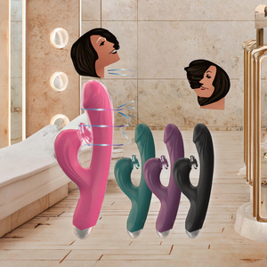 Waterproof Silicone Realistic Dildos 10 Sucking Modes 10 Speed Frequencies USB Power Rabbit <b>Vibrator</b> for Clitris Stimulation - Product Image 2