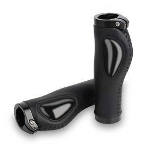 Puños de Manillar de Silicona Líquida de 22.2mm, de Cuero PU, para Bicicleta de Montaña, con Absorción de Impactos, en Azul, Negro, Marrón, Rojo y Verde Oscuro - Product Image 5