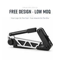 Couteau pliant mousqueton en acier inoxydable et aluminium pour extérieur, fixation rapide EDC pour camping et randonnée, vente en gros