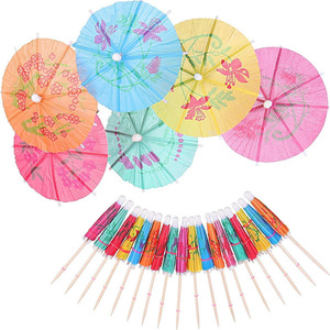 Craft Paper Umbrella Tags Cocktail Decorations Watermelon Pineapple Flamingo Party Supplies Disposable Fruit Tags - Product Image 3