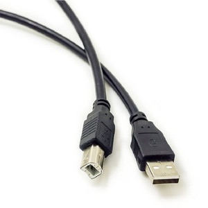 Câble d'imprimante USB 2.0 haute vitesse, blindé, gaine en PVC, USB A vers B mâle, pour imprimantes, garantie 12 mois - Product Image 1
