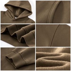 TKAN377 Venta al por mayor de peso pesado 500Gsm Grueso Invierno Sudadera con capucha de gran tamaño French Terry Drop Shoulder Streetwear Sudaderas con capucha para hombre - Product Image 4