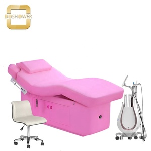 <span class=keywords><strong>Lit</strong></span> de beauté et de soin des pieds de luxe marron avec soins du visage et spa pour les pieds en même temps du fabricant de meubles de spa d'hôtel - Product Image 4