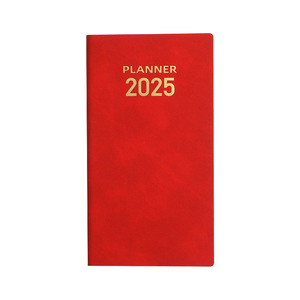 Cubierta clásica de cuero PU cuaderno de horario diario en inglés 2025 año 365 días planificador de gestión de tiempo papelería logotipo personalizado - Product Image 5