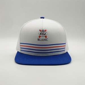 หมวกสแนปแบค5แผงแบบปรับแต่งโลโก้พีวีซีสีขาวหมวกแบบมีแถบติดด้านหลังหมวกฮิปฮอปจำนวนมาก - Product Image 2