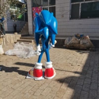 Statue de poupée Sonic de qualité supérieure, figurine d'action de dessin animé, hérisson bleu, personnage de film d'animation