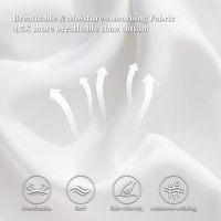 Taie d'oreiller 100 % fibre de bambou luxueuse, douce et respirante, anti-transpiration, fraîche et antibactérienne, drap-housse naturel pour la maison
