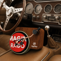 Diffuseur de parfum voiture de luxe en noyer, désodorisant universel avec clip d'aération et diffusion dynamique du parfum