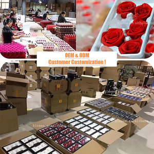 Cabezas de Flores Preservadas para Decoración al Por Mayor 3-4cm 4-5cm 5-6cm Flor Eterna Cabeza de Rosa Eterna - Product Image 6