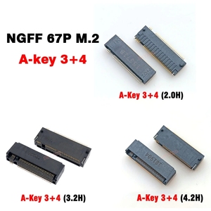 NASM0 S6701 - TP20 konektörü 67P A B E M anahtar NGFF arayüzü soketi SSD soket H = <span class=keywords><strong>3.2</strong></span> / 4.2 / 6.7 / 8.5 / 2.0 M.2 SSD yuvası - Product Image 3