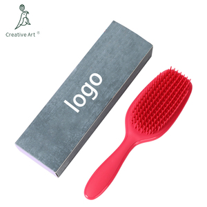 Vendita calda Logo personalizzato in Nylon cuscino in plastica districante spazzola per capelli per donna - Product Image 4