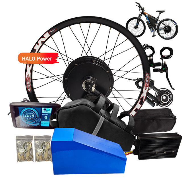 High-speed 2kw-3000W 5000W 48 V-72V Ebike Conversion Kit with bicycle Triangle Battery 8000W 10kw 10000W MTX E Bike Qs Hub Motor