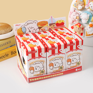 Mikko Stress Relief Blind Box 6 Figurines en <span class=keywords><strong>PVC</strong></span> à toucher doux + Aimant + Secret. Squeeze Fidget Collect Factory Wholesale for Wellness. - Product Image 2