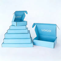 Boîte d'emballage en carton personnalisée, pliable, recyclable, en carton ondulé, pour l'expédition de vêtements de marque de mode