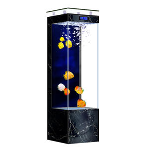 Aquarium vertical moderne rectangulaire pour salon, petit aquarium 2025, nouveau filtre circulant tout-en-un, ultra-blanc, éco-aquarium pour la maison - Product Image 5