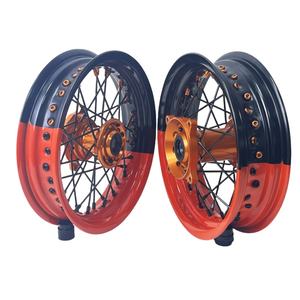 Haute qualité Fit 570 FS Husaberg <span class=keywords><strong>2020</strong></span> 17/16 roue avant Supermoto Dirt Bike rayons roues - Product Image 4