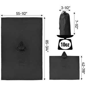 <span class=keywords><strong>Poncho</strong></span> imperméable Polar Everest 3 en 1, léger, en ripstop, pour <span class=keywords><strong>homme</strong></span> adulte, pour randonnée, camping, pêche - Product Image 4