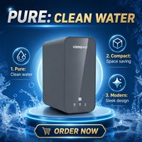 Système de purification d'eau par osmose inverse VAMIA Electric 600G pour la maison, les entreprises et les particuliers, à poser sous l'évier, avec filtres à eau
