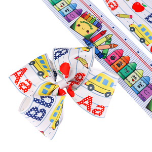 Cintas Personalizadas <span class=keywords><strong>de</strong></span> Regreso a Clases con Lápiz y ABC, Cintas Decorativas <span class=keywords><strong>para</strong></span> Fiestas Temáticas Escolares, Decoración <span class=keywords><strong>para</strong></span> Jardín <span class=keywords><strong>de</strong></span> Infantes, Cinta <span class=keywords><strong>para</strong></span> Hacer <span class=keywords><strong>Lazos</strong></span> <span class=keywords><strong>de</strong></span> Pelo DIY - Product Image 3