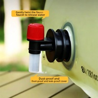 Sac à eau réutilisable sans BPA de 8 L, bouteille d'eau pliable en plastique de qualité alimentaire pour le camping, la randonnée et les voyages
