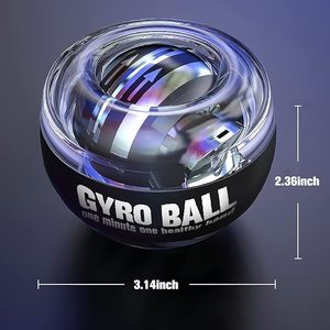 Gyro Ball, Ejercitador de Muñeca y Antebrazo, Entrenador de Brazo con Luz LED, Estuche de Transporte, PC+ABS+ZINC - Product Image 1