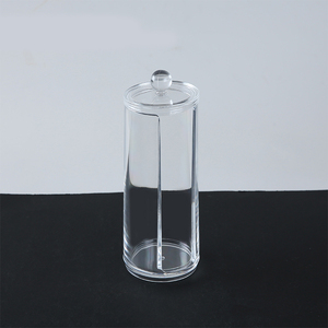 Choix amusant rotatif acrylique maquillage boîte de rangement Rectangle <span class=keywords><strong>coton</strong></span>-<span class=keywords><strong>tige</strong></span> conteneur de stockage en plastique nécessités quotidiennes organisateur - Product Image 3