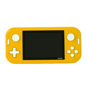 X350 Yellow Colorful HD Game Machine 3.5 Inch HD Screen With 6000+ Classic Built-in 10 Emulators Retro Video Game Player For PSP