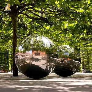 Açık Park manzara için RELONG yüksek kaliteli cilalı büyük paslanmaz çelik topu heykeller - Product Image 4