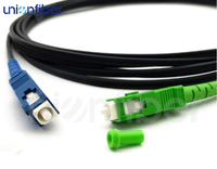 Cable de Fibra Óptica para Interiores FTTH, Cable de Conexión de Fibra SM9/125, G.657A con Conector SC en APC/UPC, 10m+ para FTTX