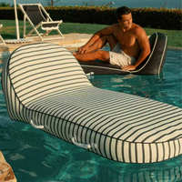 Chaise longue gonflable de luxe en PVC pour piscine, transat de bain de soleil, flotteur de piscine, chaise longue gonflable