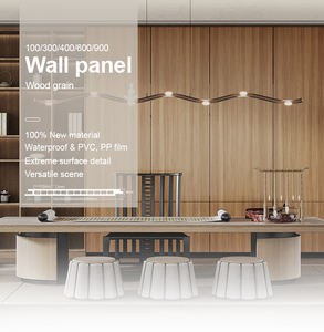 Design d'intérieur Panneau mural creux en bambou et fibre de bois Plaque d'ingénierie WPC Panneau mural plat de bureau avec épissure sans couture - Product Image 6