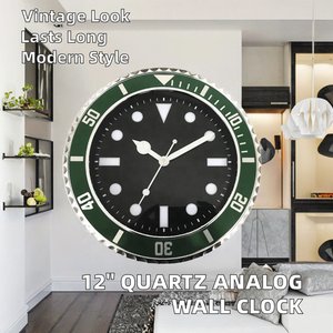 <span class=keywords><strong>Orologio</strong></span> <span class=keywords><strong>da</strong></span> <span class=keywords><strong>Parete</strong></span> Analogico al Quarzo <span class=keywords><strong>Contemporaneo</strong></span> <span class=keywords><strong>da</strong></span> 12 Pollici con Display a Lancette Singole, Stile Antico, per Arredamento Casa e Soggiorno - Product Image 5