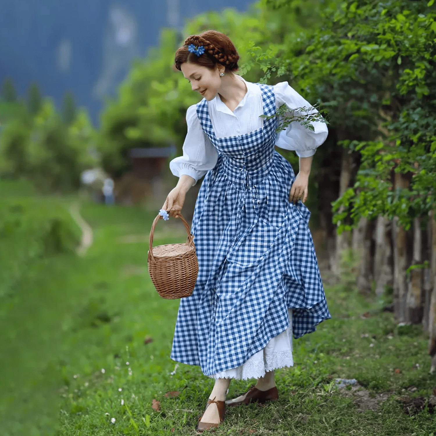 Buy Blue Checkered Dress High-Quality Material & Customizable Designs |  Alibaba.com