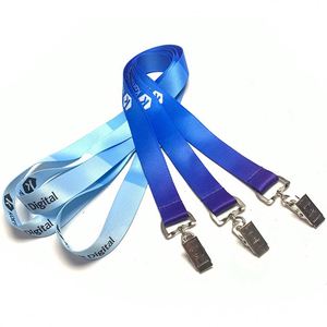 Promotional Eco Friendly <b>Polyester</b> <b>Lanyards</b> with Custom Branded Logo ID Card Holder & Clip-SantaGifts Custom Color - Product Image 2