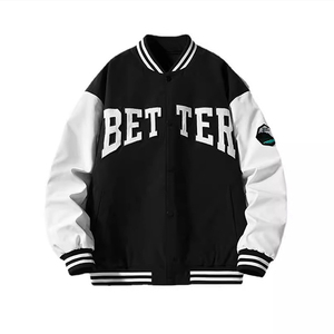 Blouson Homme Personnalisé Tendance Ample Style Baseball Sport Mode Marque Étudiant Décontracté Color Block Haut - Product Image 6