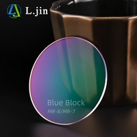 Lentes Ópticos de Resina L.jin 1.56 con Filtro de Luz Azul UV420, Lentes Oftálmicos para Gafas con Bloqueo de Luz Azul, Fábrica de Danyang